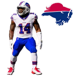 Stefon Diggs Buffalo Bills Uniform Png Guf86 PNG Image