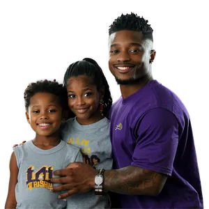 Stefon Diggs Family Time Png Vnv PNG Image