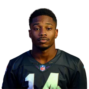 Stefon Diggs Reflective Moment Png Cdl2 PNG Image