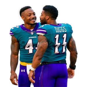 Stefon Diggs Team Huddle Moment Png Wbw93 PNG Image