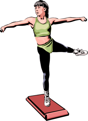 Vector Illustration Of Aerobics Physical Exercise Workout, HD Png Download PNG