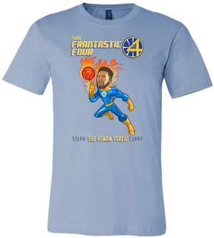 Steph Curry Human Torch T Shirt PNG Image