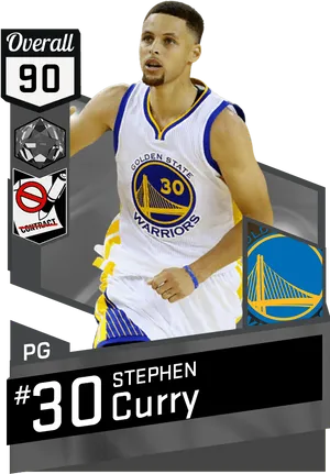 Stephen Curry Basketball Card Design PNG Image