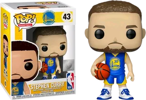 Stephen Curry Funko Pop Figure PNG Image