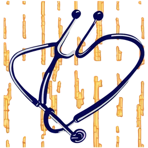 Stethoscope Heart Vector Png Akq35 PNG Image