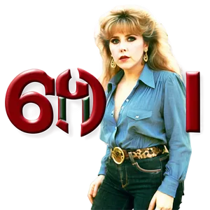 Stevie Nicks 80s Look Png Ank PNG Image