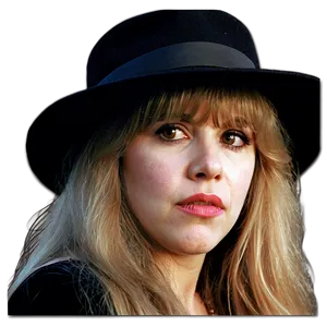 Stevie Nicks In Hat Png 06252024 PNG Image