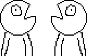 Stick Figure Conversation PNG image with transparent background