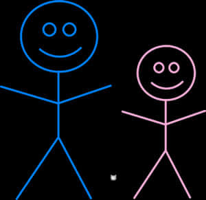Stick Figure Family Drawing PNG image with transparent background