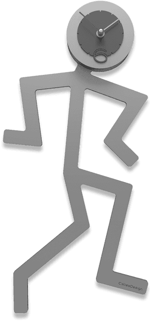 Stick Figure Pizza Cutter Design PNG image with transparent background