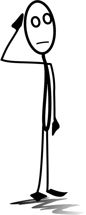 Man Military Salute Free Picture - Stick Figure Thinking, HD Png Download PNG image with transparent background