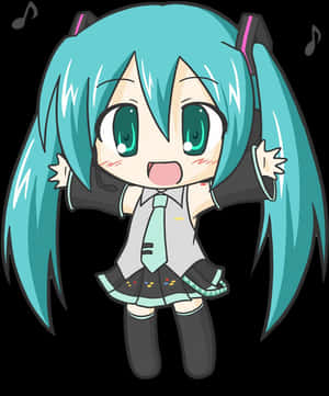 Sticker Hatsune Miku Png, Transparent Png PNG image with transparent background