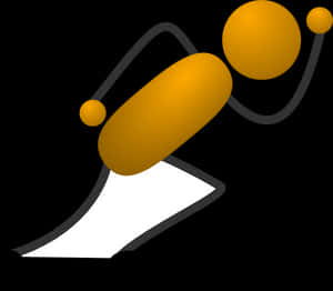 Stick Figure At Getdrawings - Cartoon Stick Figure Runner, HD Png Download PNG