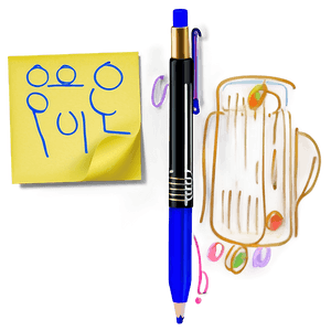 Sticky Note Art PNG nhi16 PNG