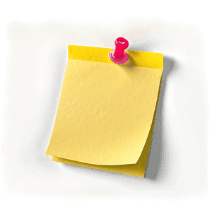 Sticky Note on Desktop PNG 20 PNG