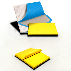 Sticky Note Paper PNG vrs PNG