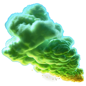 Stinky Fart Green Cloud PNG 05232024 PNG image with transparent background