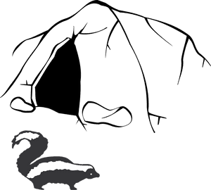 Stinky Skunk Smell Cave Nature Animals - Cave Clip Art PNG