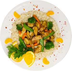 Rice Food Plate PNG PNG with transparent background