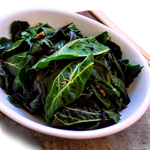 Stir-fried Collard Greens Png 06252024 PNG Image