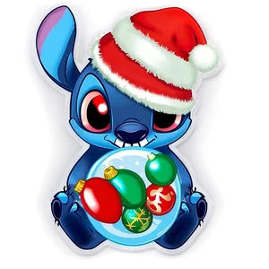 Stitch And Christmas Baubles Png 41 PNG Image