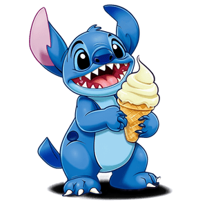 Stitch Eating Ice Cream PNG 34 PNG image with transparent background