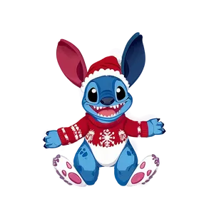 Stitch In Christmas Sweater Png Cgx PNG Image