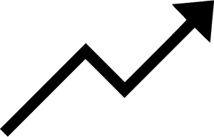 Clip Art Trending Increase Svg Png - Png Arrow Going Up, Transparent Png PNG image with transparent background
