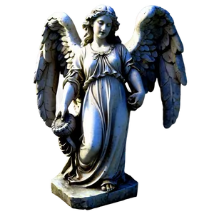 Stone Angel Garden Statue Png Yya70 PNG Image