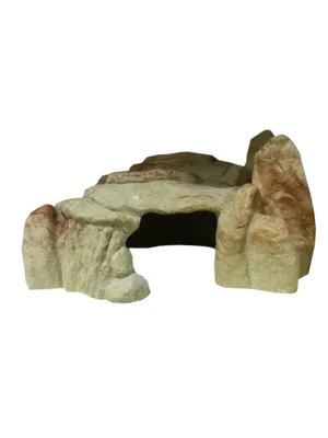 Stone Cave Entrance Model PNG Image