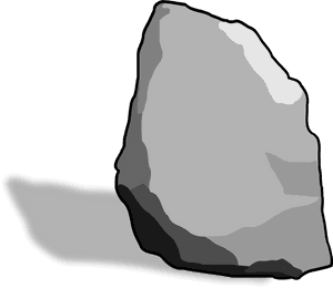 Stone Clipart Large Rock - Clip Art Stone, HD Png Download PNG image with transparent background