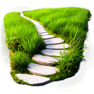 Stone Path in Grass PNG eil2 PNG with transparent background