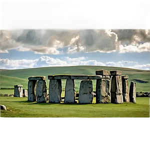 Stonehenge Among Rolling Hills Png 06252024 PNG Image