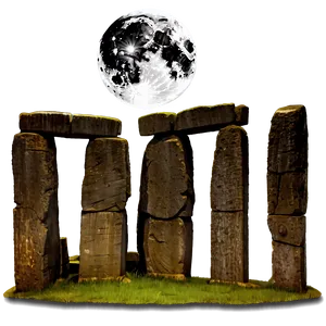 Stonehenge And The Harvest Moon Png 43 PNG Image