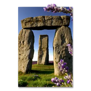 Stonehenge In A Field Of Lavender Png 8 PNG Image