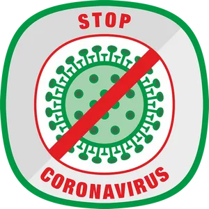 Stop Coronavirus Sign Graphic PNG Image