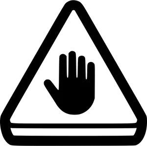 Stop Hand Sign Icon PNG Image