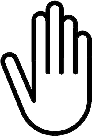 Hand Stop Clipart Transparent Png - 7 Symbol, Png Download PNG image with transparent background