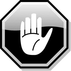 Stop Hand Black - Stop Hand Png, Transparent Png PNG image with transparent background