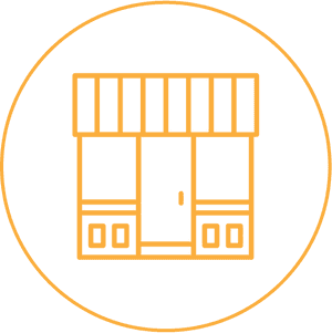 Storefront Icon Graphic PNG image with transparent background