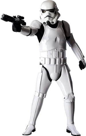 Stormtrooper Action Pose PNG Image