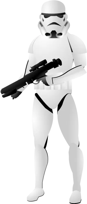 Stormtrooper_ Ready_ For_ Action PNG Image