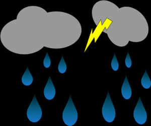 Stormy Weather Graphic PNG with transparent background