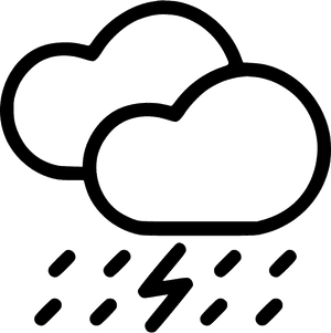 Transparent Raining Dollars Png - Clouds And Rain Black And White Clipart, Png Download PNG image with transparent background