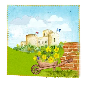 Storybook Castle Illustration PNG Image