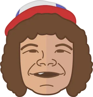 Stranger Things Character Cartoon PNG Image