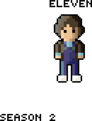 Stranger Things Eleven - Pixel Art Stranger Things Eleven, HD Png Download PNG image with transparent background