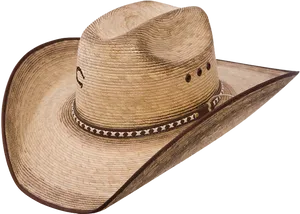 Straw Cowboy Hat Isolated PNG Image