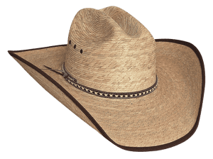 Straw Cowboy Hat Isolated PNG image with transparent background