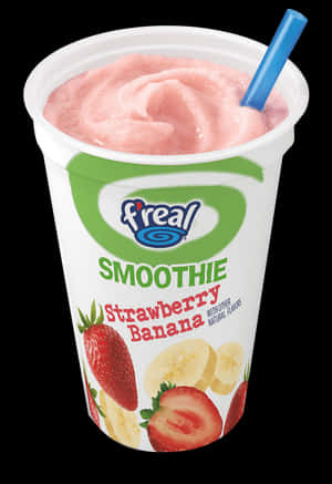 Frozen Yogurt Png -smoothie Vector Yogurt - F Real Strawberry Banana Smoothie, Transparent Png PNG image with transparent background